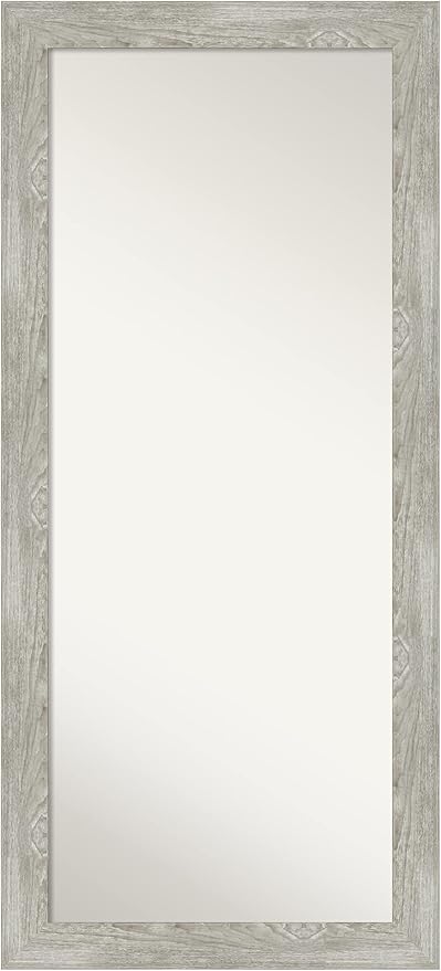 Wall Mirror Full Length Mirror (65.5 x 29.5 in.) Full Body Mirror, Rustic Plank Grey Floor Mirror