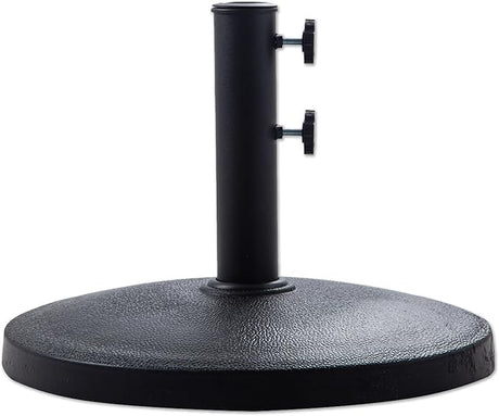 44 lb Heavy Duty Umbrella Base with Rolling Wheels, Round Resin Stand Weight