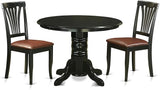 -BLK-LC 5 Piece Modern Dining Table Set Includes a Round Kitchen Table with Pedestal