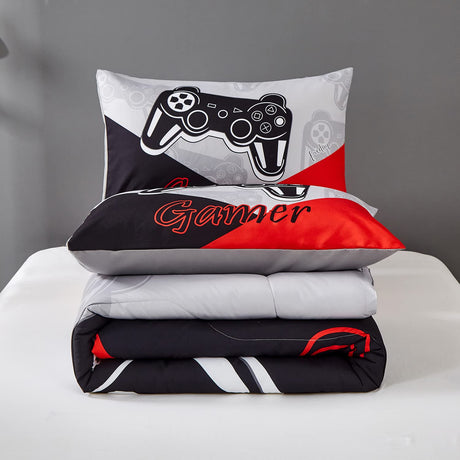 Gaming Comforter Sets for Kids Teen Boys,Video Games Controller Pattern Bedding Set