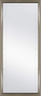 66981 Georgian Revival Grooved Leaner Mirror, 30 x 70 Inch, Bronze