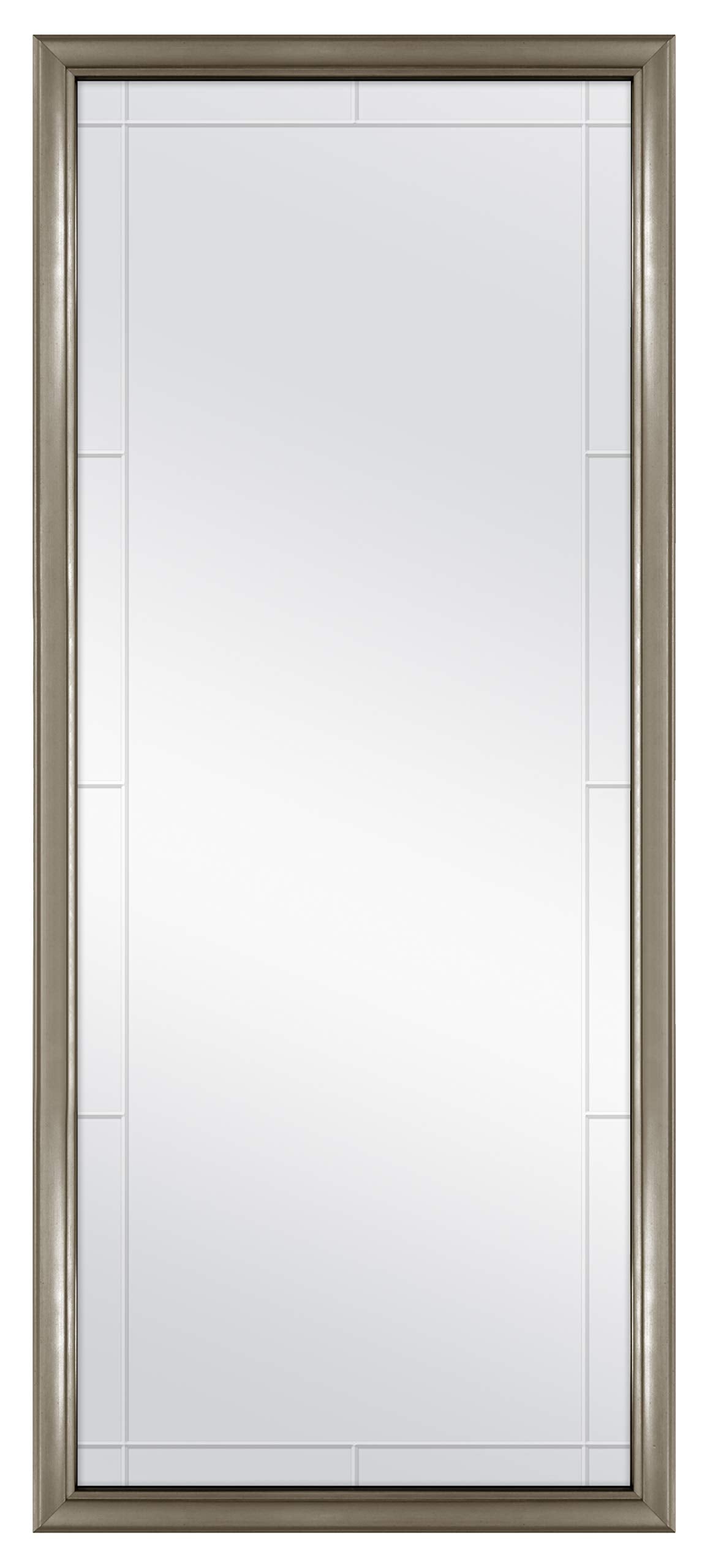 66981 Georgian Revival Grooved Leaner Mirror, 30 x 70 Inch, Bronze