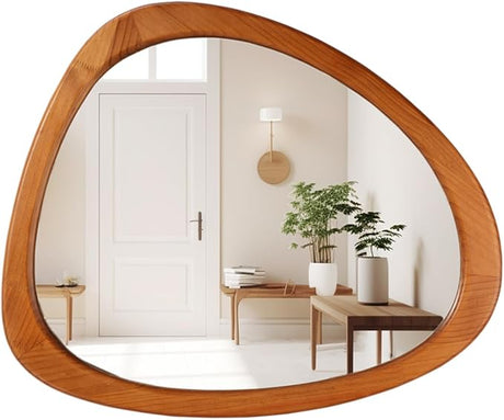 Asymmetrical Mirror, Irregular Mirror Full Length, Boho Wall Mirrors Decorative for Bedroom