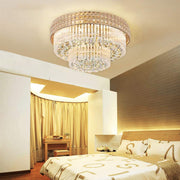 23.6inch Modern K9 Crystal Chandelier Luxury Ceiling Lamp Flush Mount
