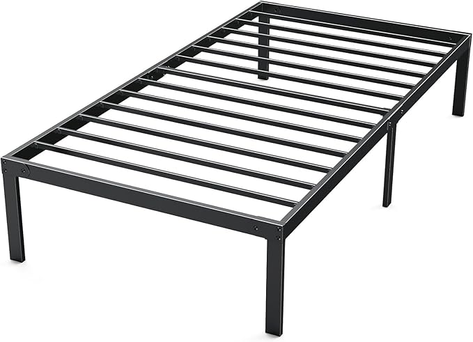Bed Frame - Twin Size Metal Platform Bed Frames Mattress Foundation
