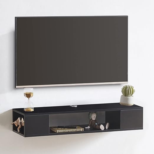 TV Stand, Wall Mounted Entertainment Center and Cabinet Shelf