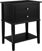 Franklin Accent Table with 2 Drawers, Emerald