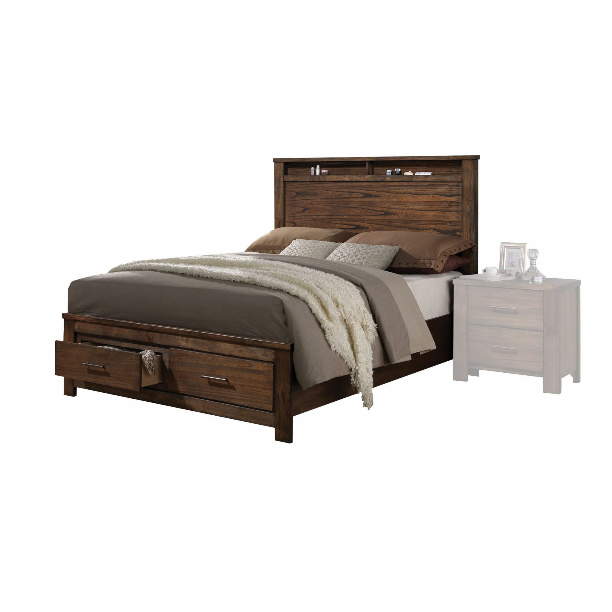 HomeRoots Upholstered Bed