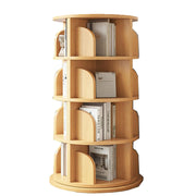 kids Bookshelf，round Bookshelf，solid Wood Bookcase，360 Rotating Bookshelf