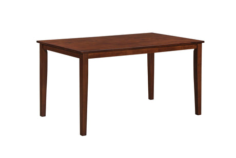 Kurmer Rectangular Wood Dining Room Kitchen Table, Cappuccino