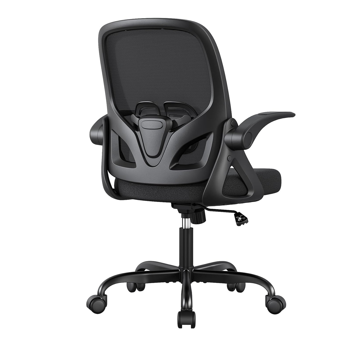 Home Office Desk Chair with Supportive Lumbar Support and Flip up Arms