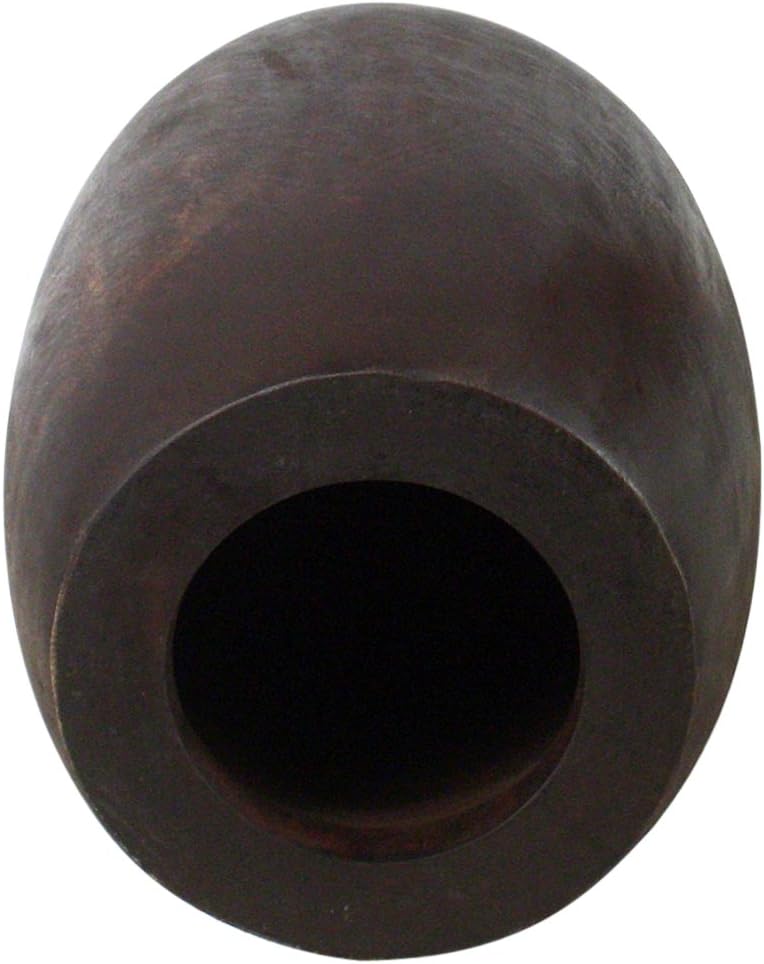 Merlot 14 in D Top x 15 in D x 20 in H Acacia Wood Dark Walnut Oil Fin