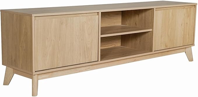 Engineered Wood TV Stand for 65"+ TVs, Media Console/TV Cabinet with Adjustable