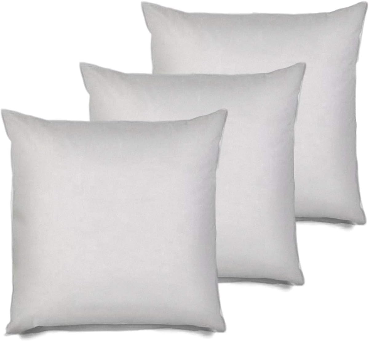 3 Pack Pillow Insert 26x26 Hypoallergenic Square Form Sham Stuffer Standard