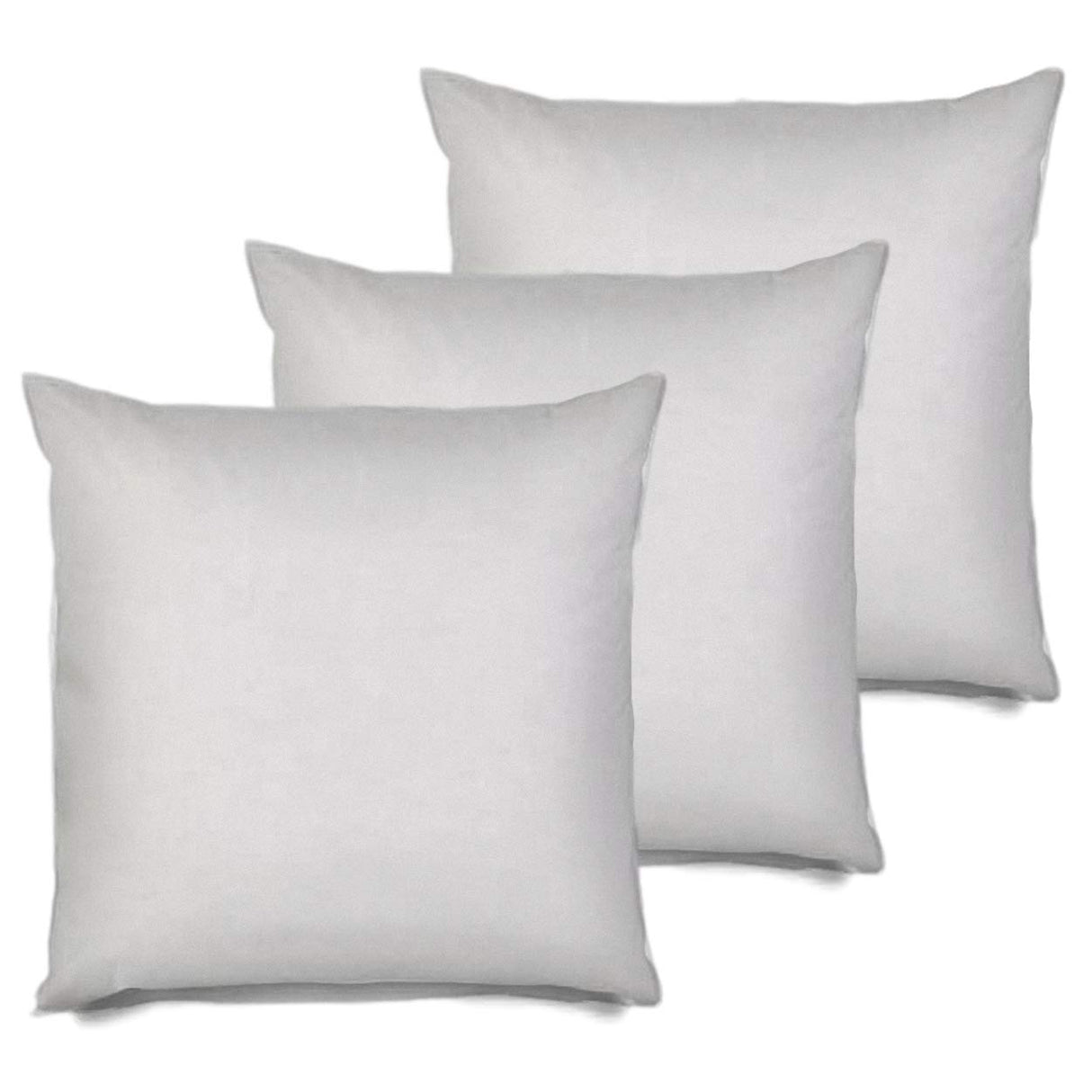 3 Pack Pillow Insert 26x26 Hypoallergenic Square Form Sham Stuffer Standard