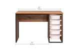 Desk with Drawers, Puzzle Table, Hobby & Activity Desk, Space-Saving Do-it-yourself