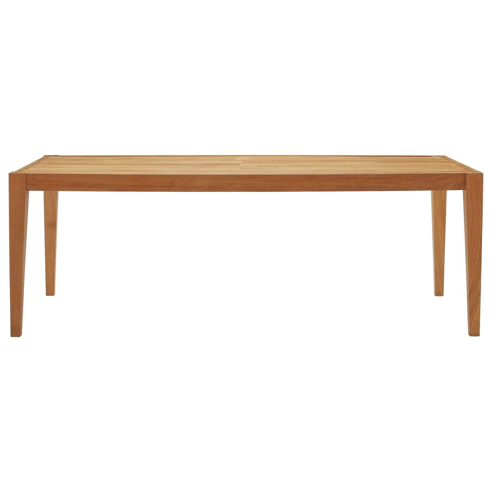 EEI-3430-NAT Northlake 85" Outdoor Patio Premium Grade A Teak, Dining Table, Natural