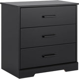 Sonoma Traditional Tall Nightstand Side Table with 3 Drawers,