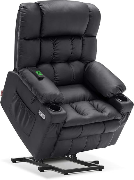 Power Lift Recliner Chair with Massage and Heat for Elderly, Infinite Position, USB Ports,