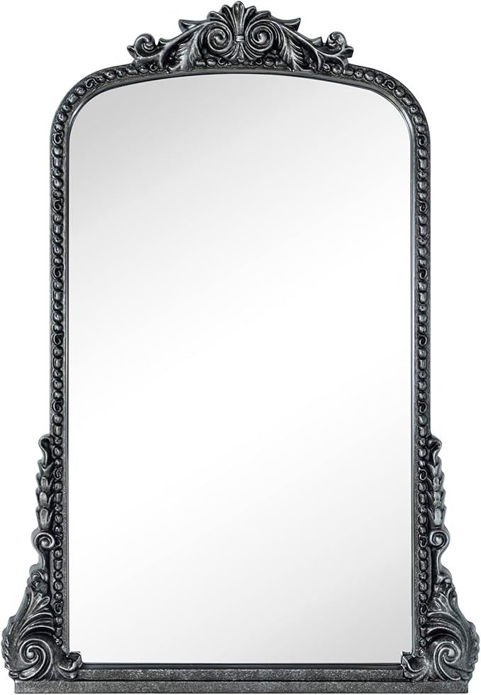 Floor Mirror Gold Arched Framed Full Length Wall Mirror