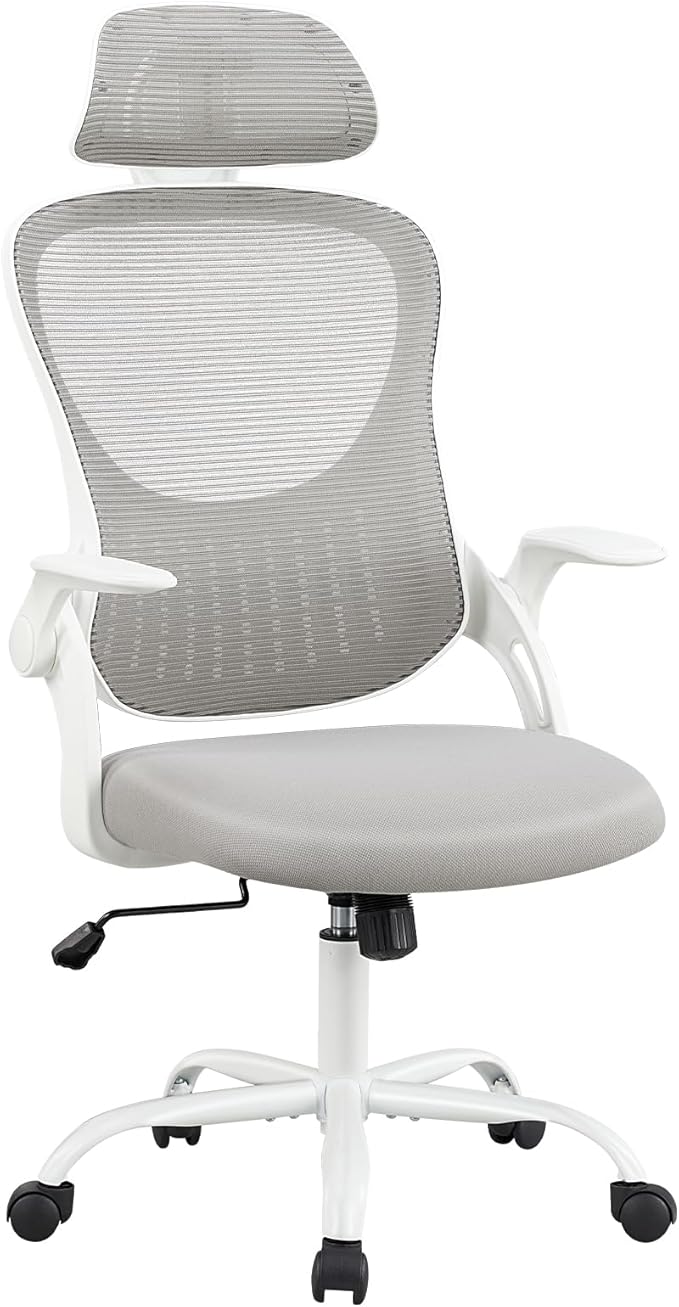 Home Office Desk Chair, Ergonomic Mesh High Back Computer Chair Height Adjustable