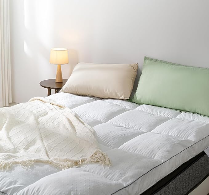 Mattress Topper Queen, Cooling Pillow Top Mattress Topper