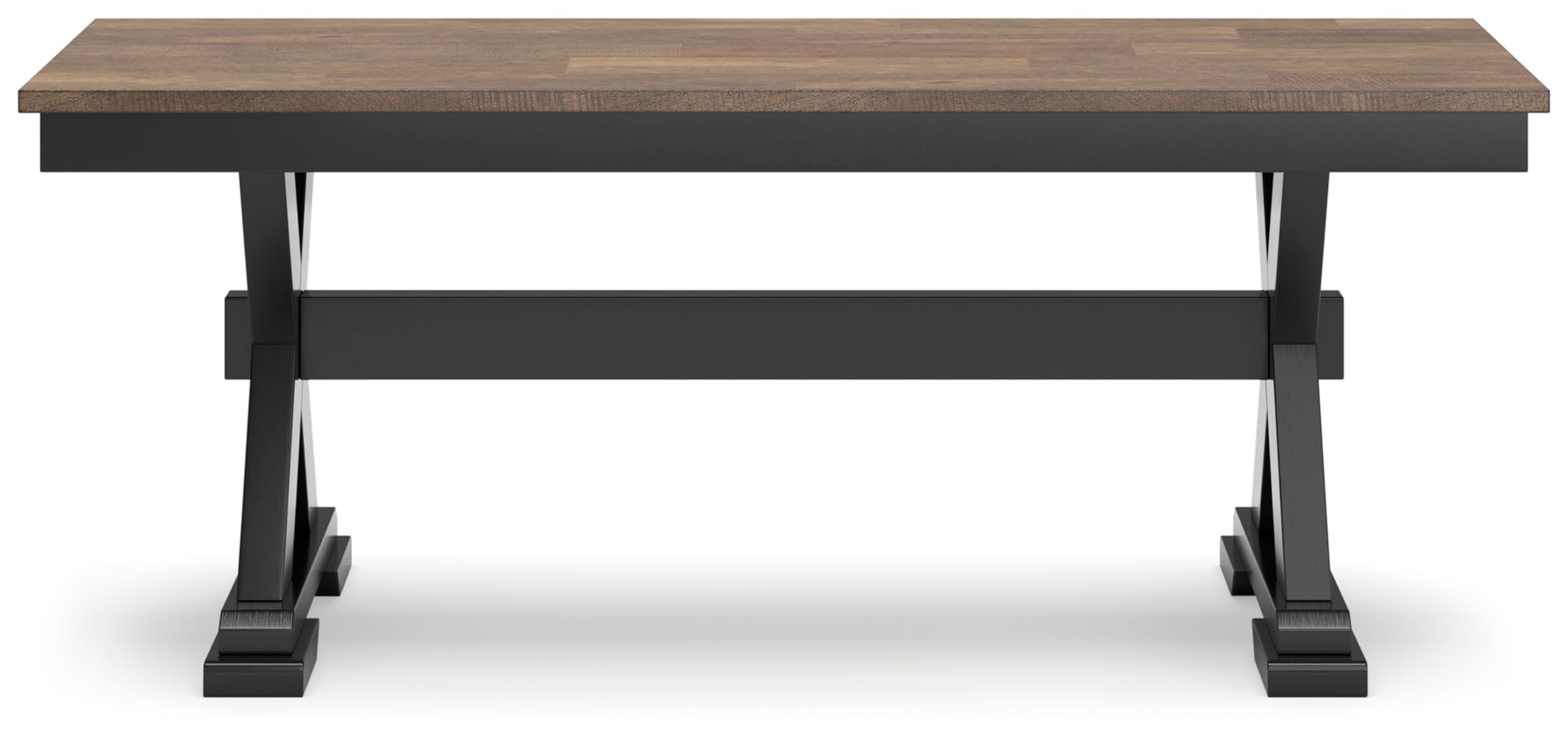 Wildenauer 50" Dining Bench  Dark Brown & Black