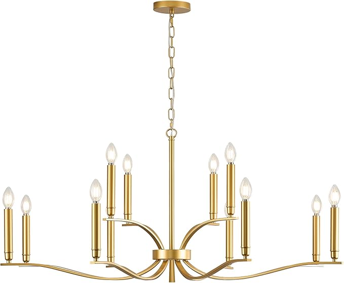 Black Living Room Chandelier 12 Light Hight Ceiling Foyer Candle Chandelier Large