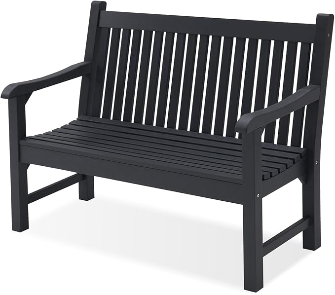 Garden Bench, 2-Person Poly Lumber Patio Bench