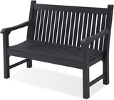 Garden Bench, 2-Person Poly Lumber Patio Bench
