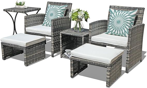 6 Piece Patio Furniture Conversation Set