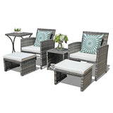 6 Piece Patio Furniture Conversation Set