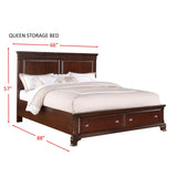 Brinley 3-Piece Queen Bedroom Set in Cherry