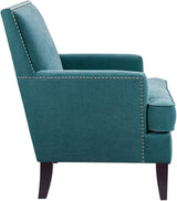 Colton Accent Chairs - Hardwood, Birch, Faux Velvet Living Room Chairs