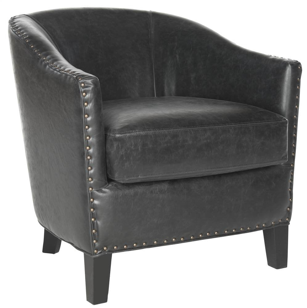 Mercer Collection Evander Club Chair, Antique Black