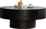 Oval Coffee Table for Living Room, Modern Wooden Drum Coffee Table Oval Coffee