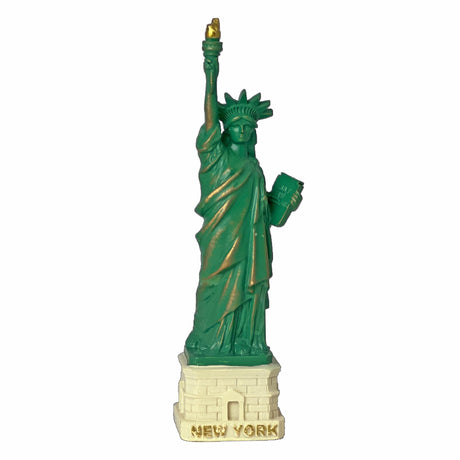 Liberty Figurine with Copper Tint; Statue of Liberty Souvenir (4 Inches)