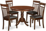 HLCA5-CAP-C 5 Piece Dinette Set for 4 Includes a Round Dining Room