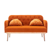 Maximize Space with Modern Velvet Loveseat Sofa, Comfort Design