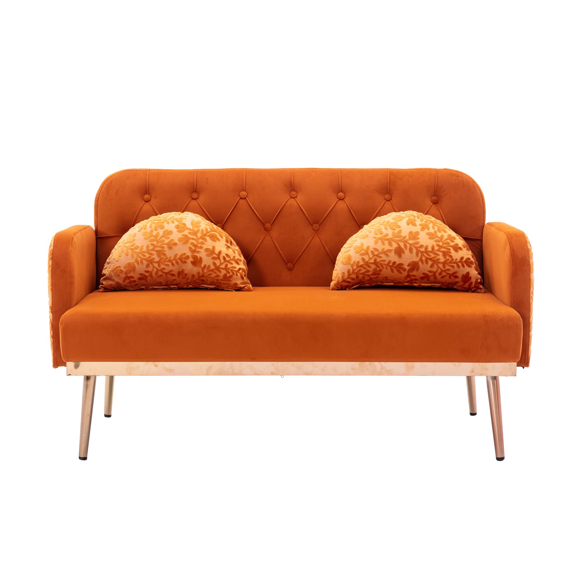 Maximize Space with Modern Velvet Loveseat Sofa, Comfort Design
