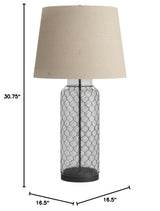 by Ashley Sharmayne Casual 30.75" Clear Glass Table Lamp, Clear