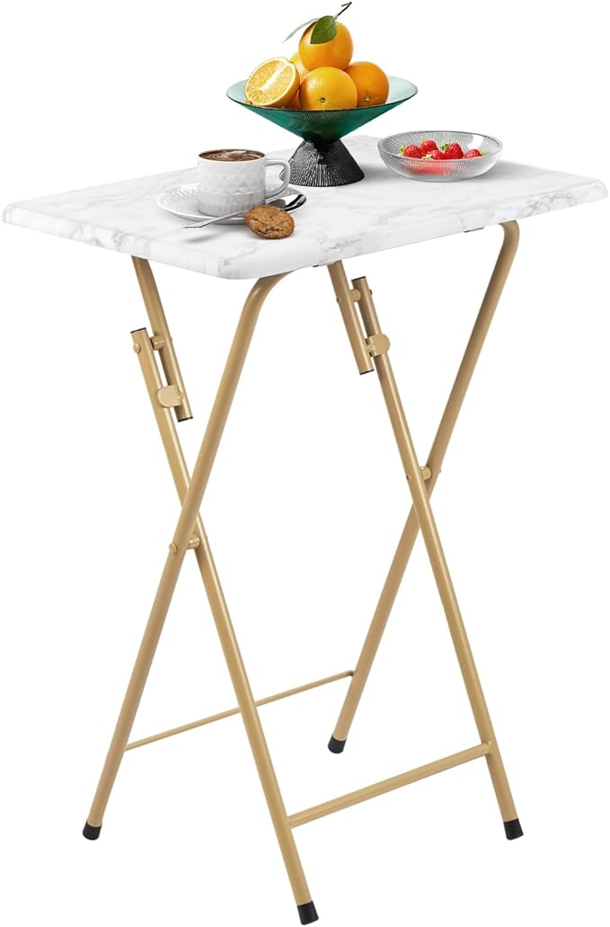 WildEdge Leopard Print Folding TV Tray Table