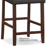 10086CP/EB Upholstered Back Counter Height Stool