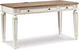 Signature Design by Ashley Realyn French Country 60" Home Office Lift Top Desk with USB Charging