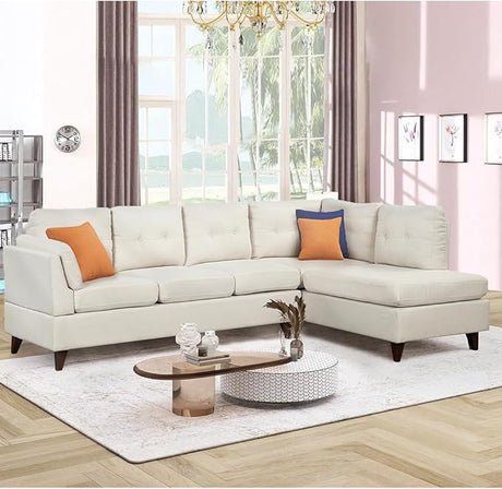 Living Room Furniture Sets,3-Piece Sectional Sofa Set with 2 Cup Holder