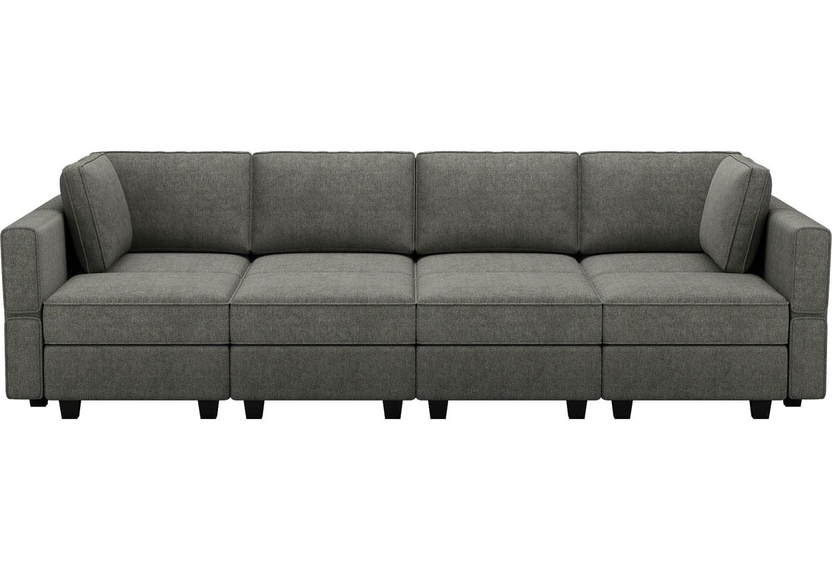 Sectional Sleeper Sofa Couch Modular Convertible Sectional Couch Bed Set Module Sleeper Couch Grey