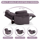 MUUEGM Oversized Power Lift Recliner Chair,Reclining Sofa for Bedroom Living Room,Home Theater Chair with Lumbar Support,Modern Adjustable Backrest Heavy Duty Motion Mechanism Recliner for Elderly