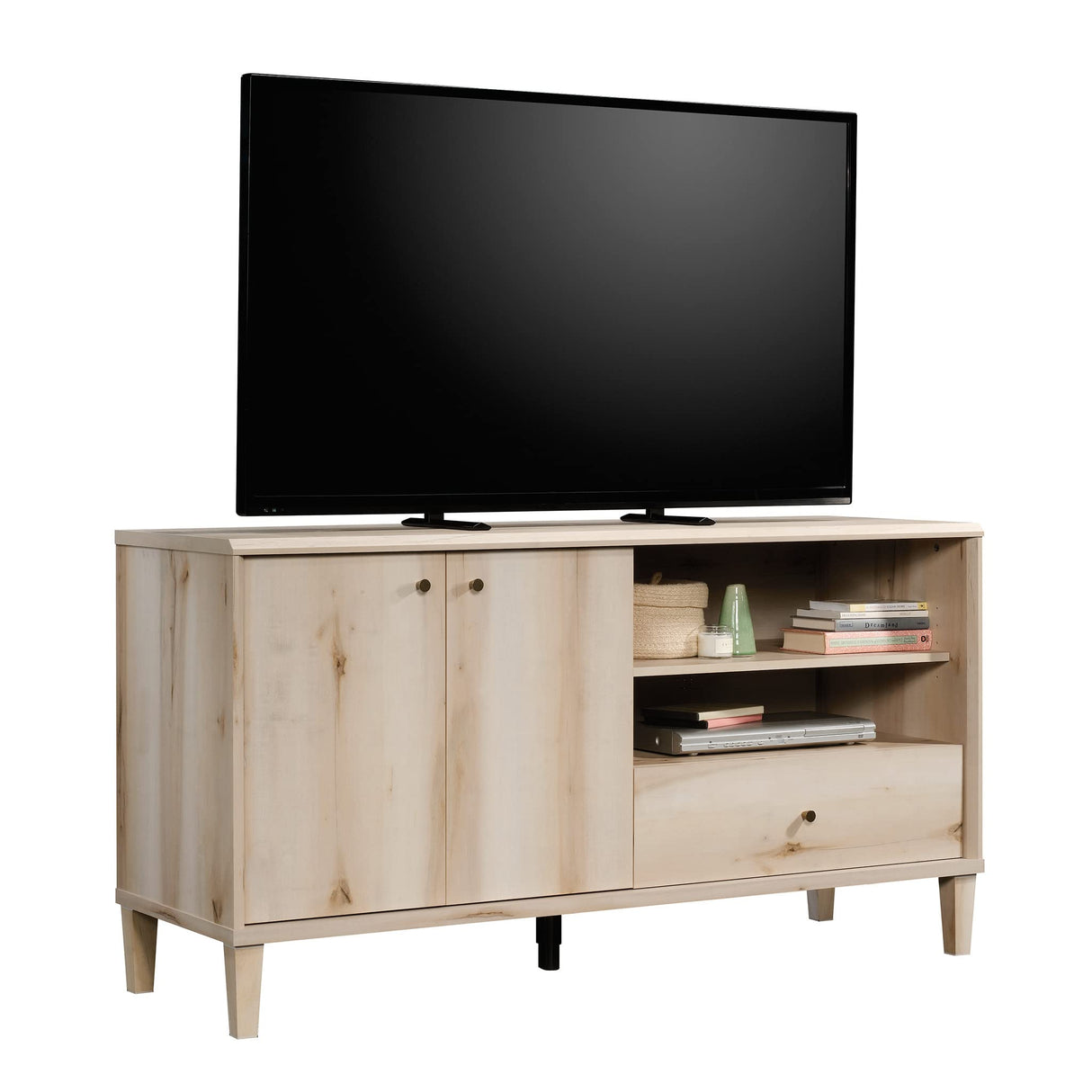 Willow Place 60" Entertainment Credenza, L: 19.29" x W: 59.06" x H: 31.18", Pacific Maple