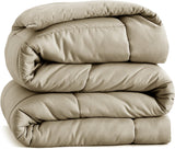 Queen Size Down Alternative Microfiber Quilted Solid Comforter/Duvet Insert