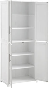 Savannah Tall Pantry, White